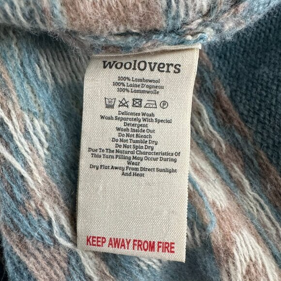 Woolovers Button Neck Nordic Fair Isle Sweater Womens Medium Lambswool FS-1397 - Picture 7 of 7